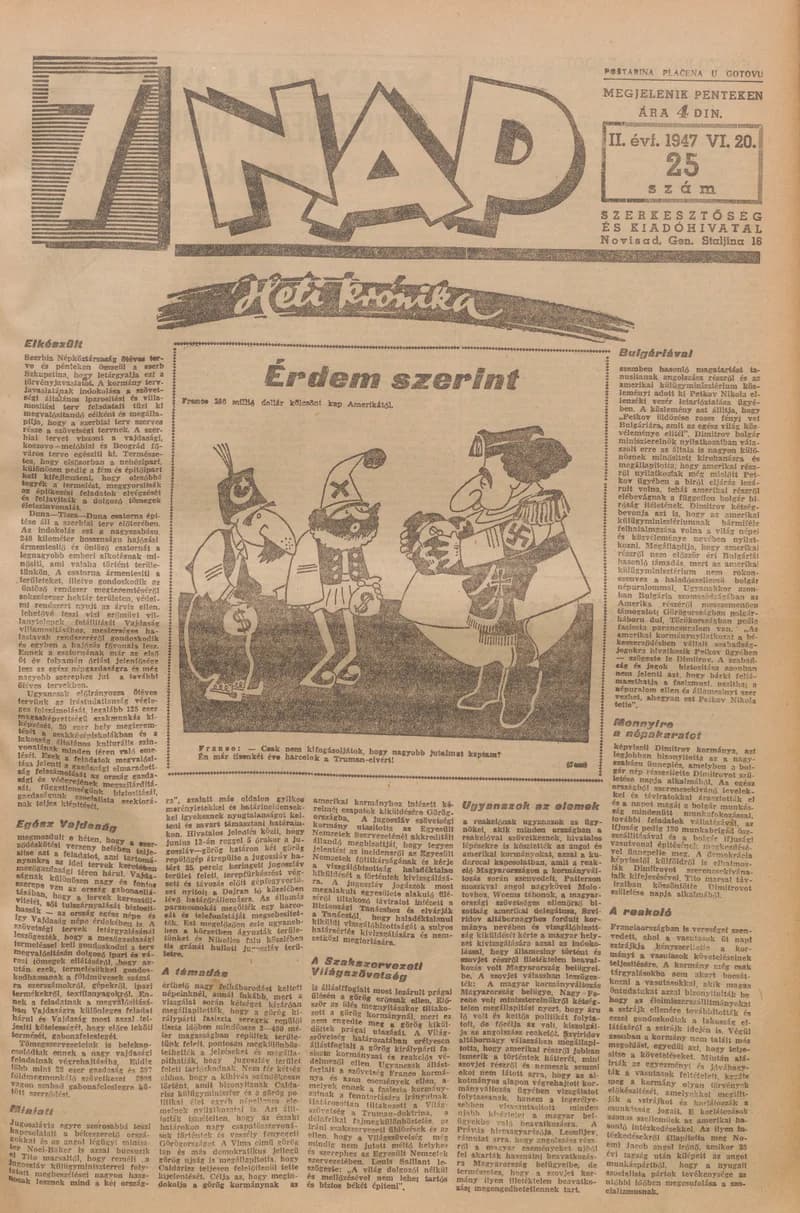 7 Nap, 2. évf. 1947. június 20. 25. sz. 1–10. oldal