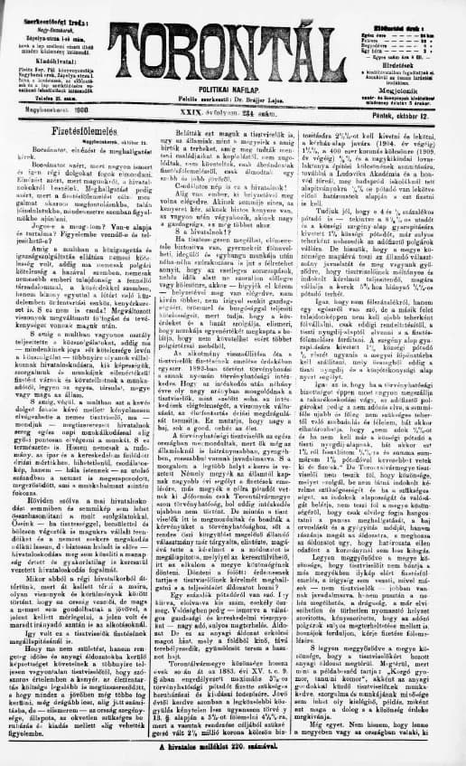 Torontál, 29. évf. 1900. október 12. 234. sz.