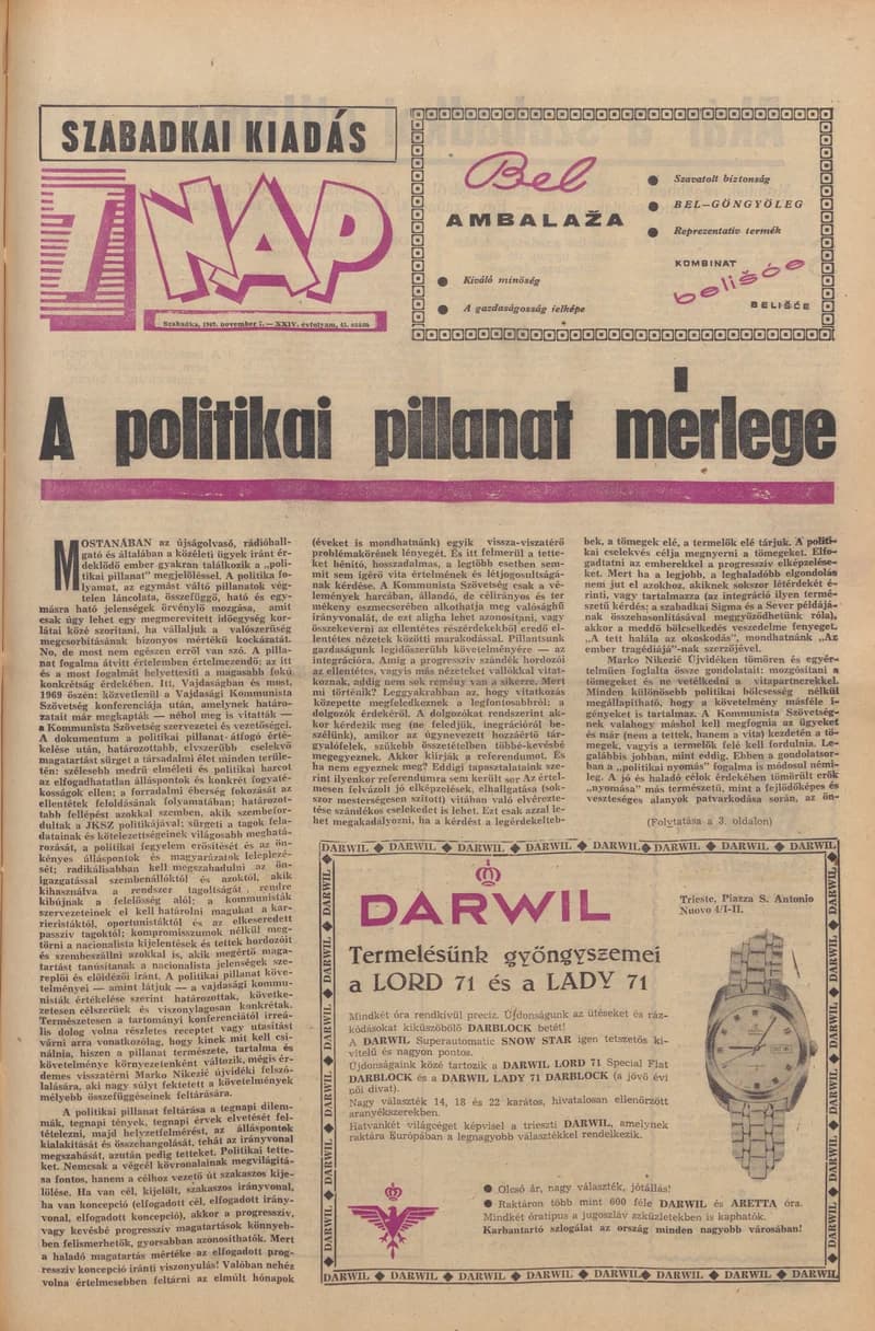 7 Nap, 24. évf. 1969. november 7. 45. sz. 1–16. oldal