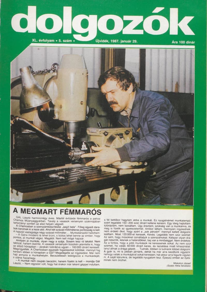 Dolgozók, 41. évf. 1987. január 29. 5. sz.