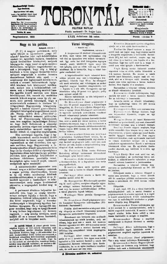 Torontál, 29. évf. 1900. március 2. 50. sz.
