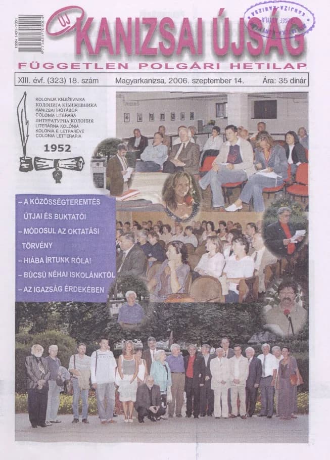 Új Kanizsai Újság, 13. évf. 2006. szeptember 14. 18. sz.