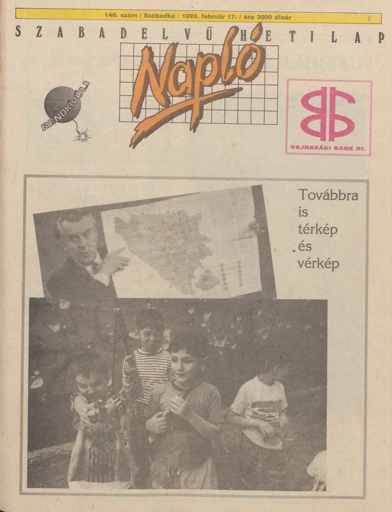 Napló - Szabadelvű hetilap, 4. évf. 1993. február 17. 146. sz.