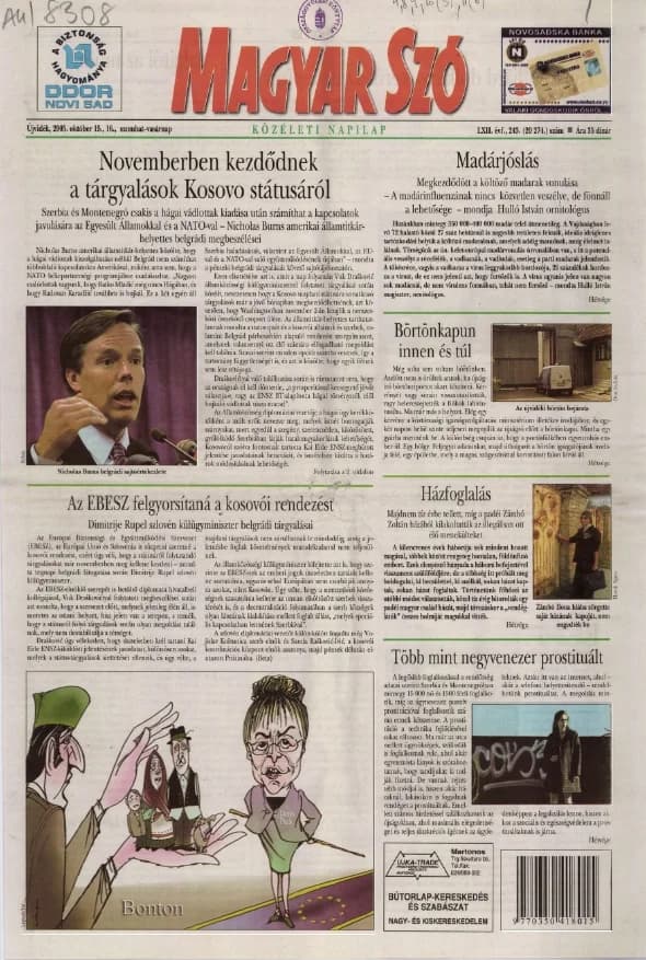 Magyar Szó, 62. évf. 2005. október 15. – 16. 243. sz. 1–28. oldal