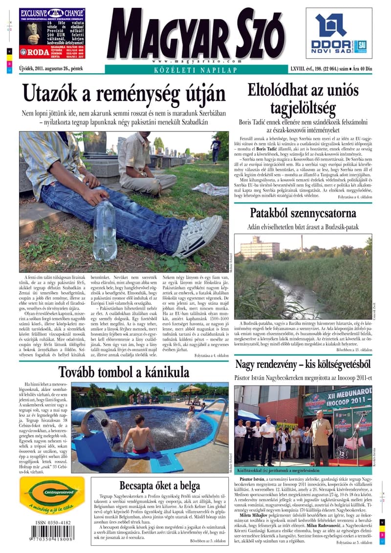 Magyar Szó, 68. évf. 2011. augusztus 26. 198. sz. 1–20. oldal