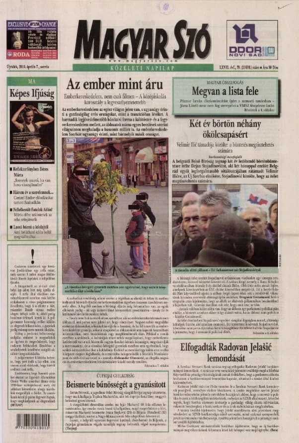 Magyar Szó, 67. évf. 2010. április 7. 79. sz. 1–20. oldal