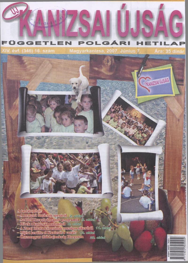 Új Kanizsai Újság, 14. évf. 2007. június 7. 16. sz.