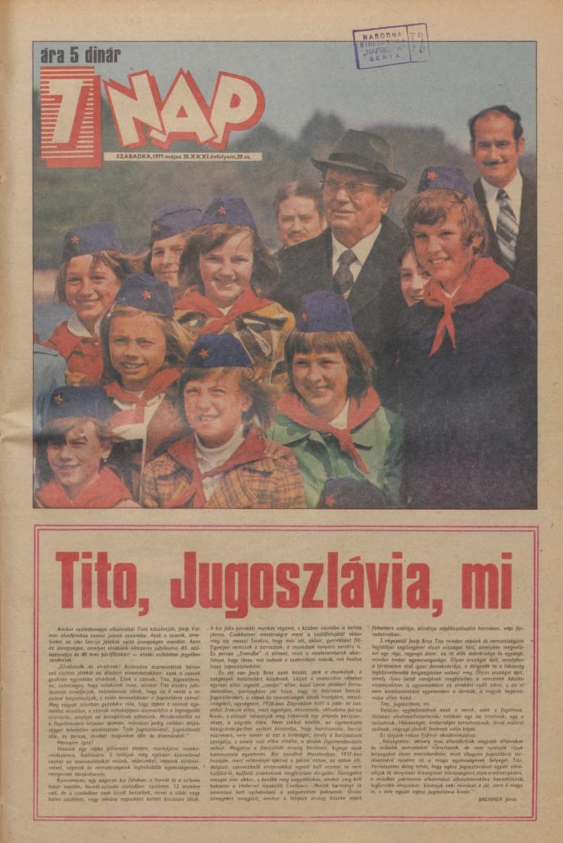 7 Nap, 32. évf. 1977. május 20. 20. sz. 1–24. oldal