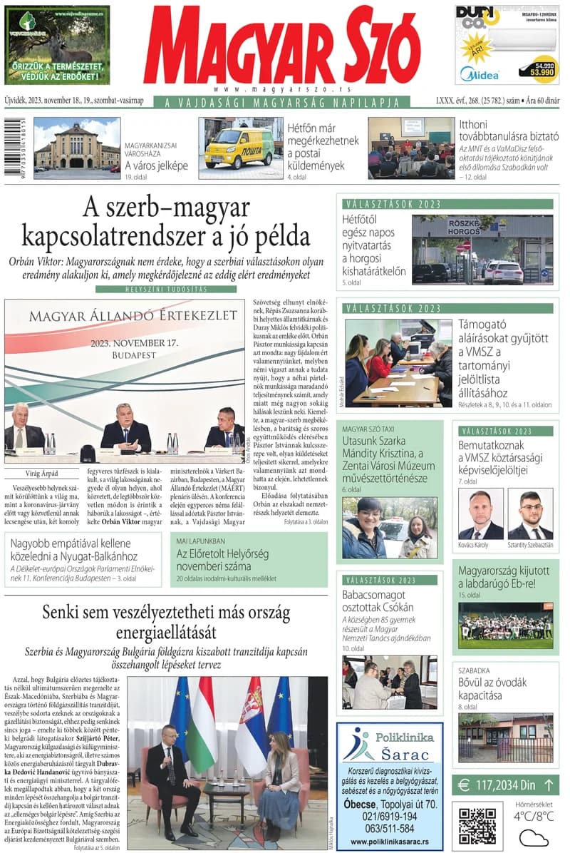 Magyar Szó, 80. évf. 2023. november 18. – 19. 268. sz. 1–32. oldal