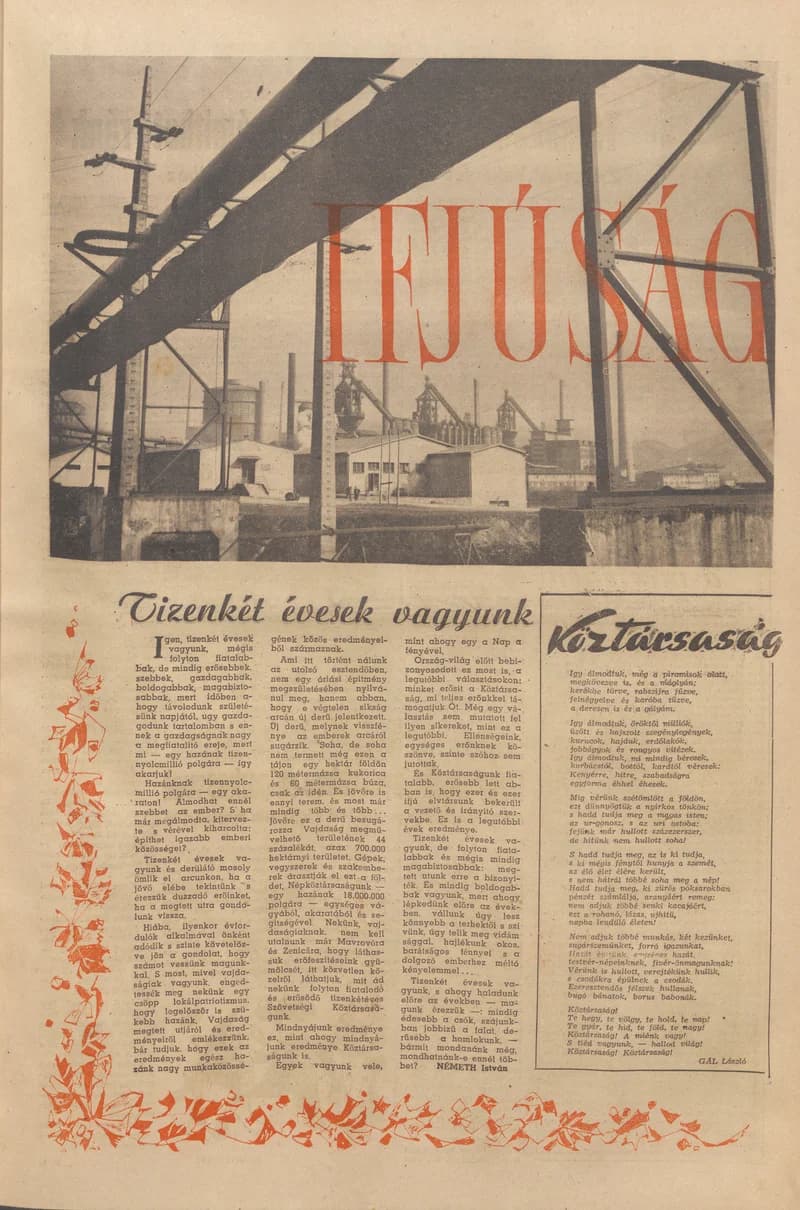 Ifjúság, 13. évf. 1957. november 29. 630. sz.