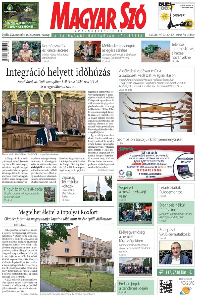 Magyar Szó, 78. évf. 2021. szeptember 25. – 26. 224. sz. 1–32. oldal