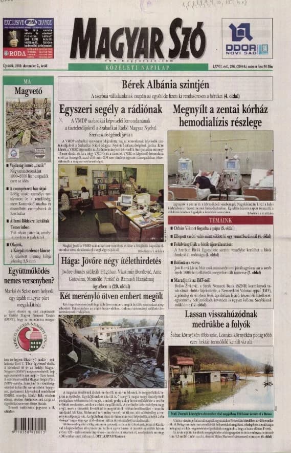Magyar Szó, 67. évf. 2010. december 7. 286. sz. 1–20. oldal