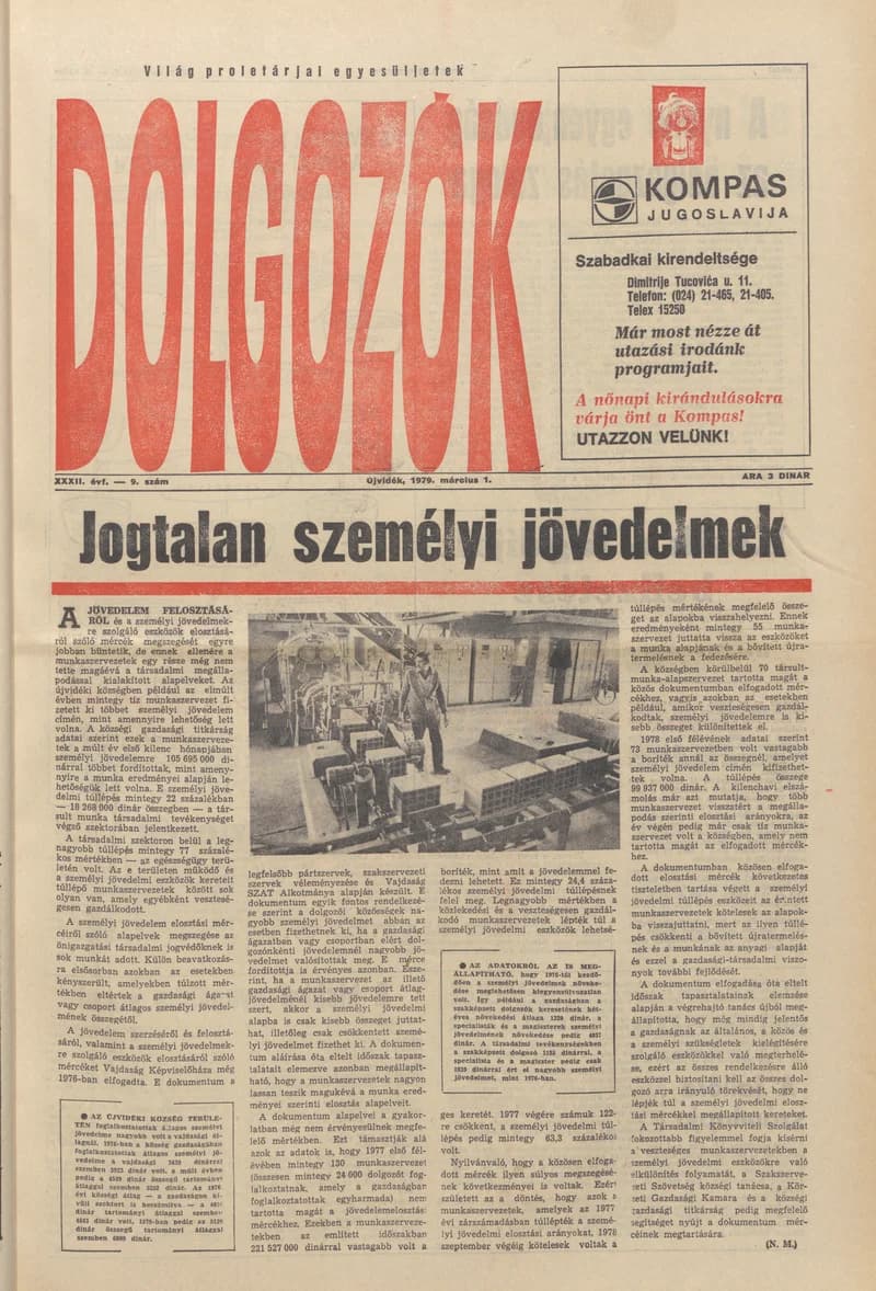 Dolgozók, 33. évf. 1979. március 1. 9. sz.