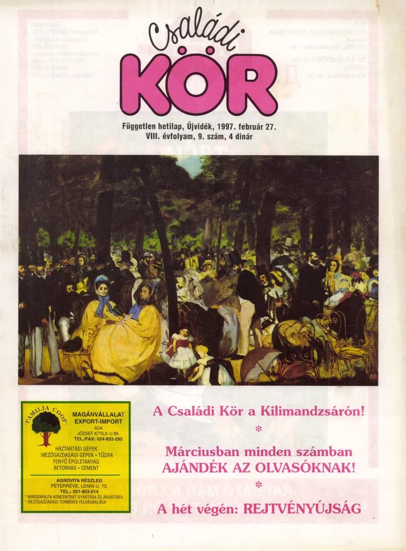 Családi Kör, 8. évf. 1997. február 27. 9. sz.