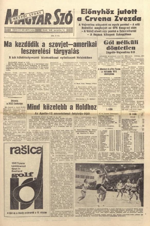 Magyar Szó, 26. évf. 1969. november 17. 318. sz. 1–16. oldal