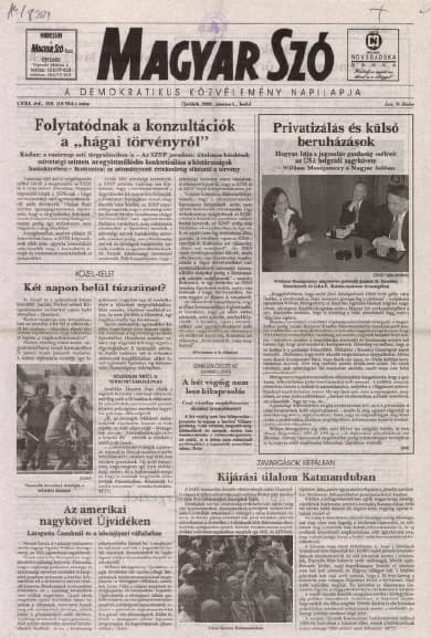 Magyar Szó, 58. évf. 2001. június 5. 128. sz. 1–16. oldal