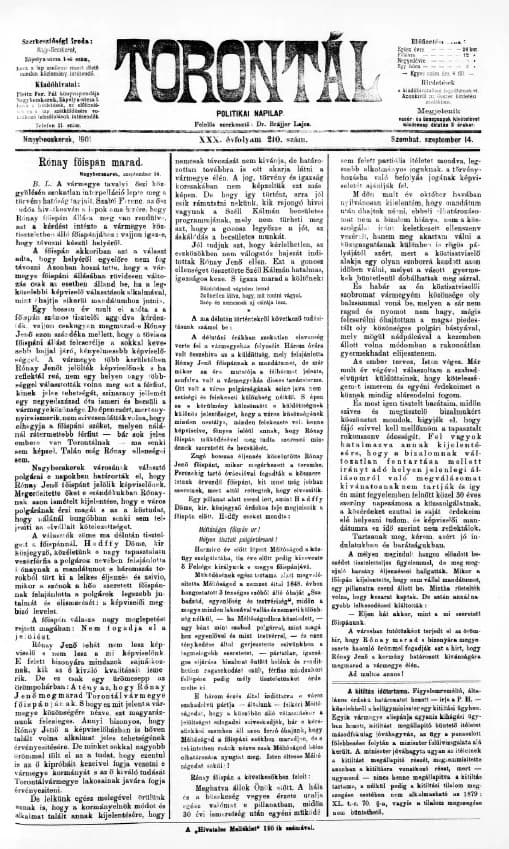 Torontál, 30. évf. 1901. szeptember 14. 210. sz.