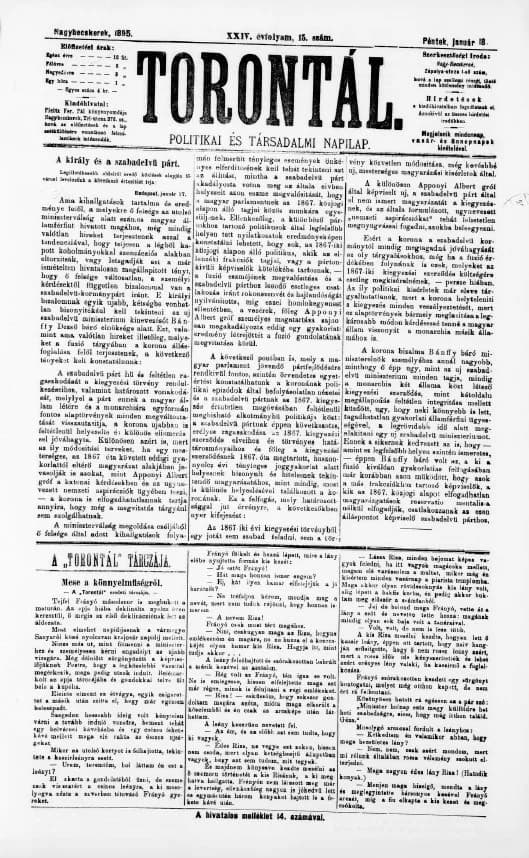 Torontál, 24. évf. 1895. január 18. 15. sz.