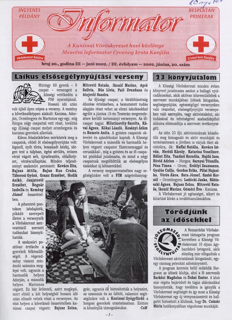 Informator, 3. évf. 2002. június 1. 20. sz.