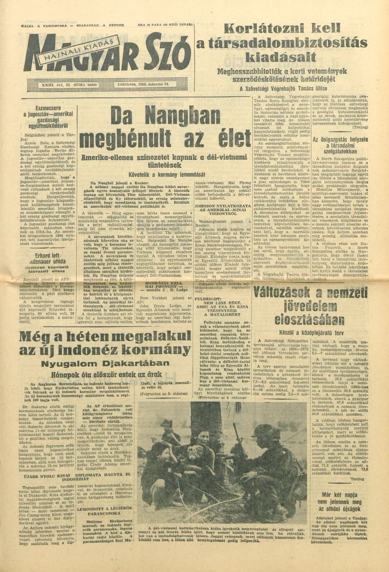 Magyar Szó, 23. évf. 1966. március 24. 81. sz.