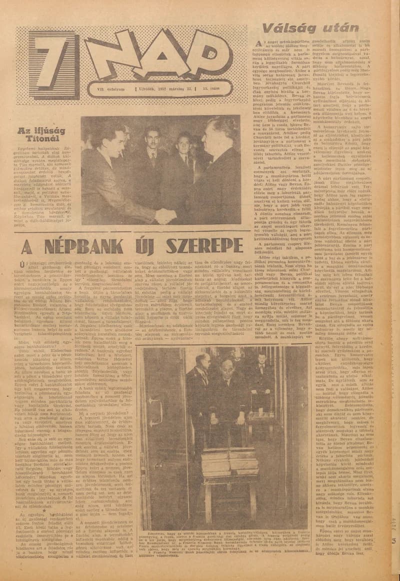 7 Nap, 7. évf. 1952. március 23. 12. sz. 1–12. oldal