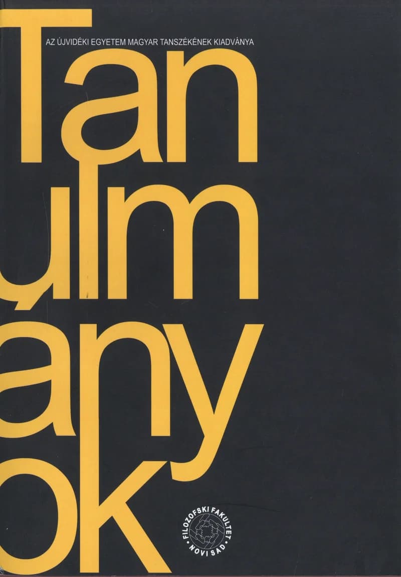 Tanulmányok, 46. évf. 2016. 1. sz. 1–221. oldal