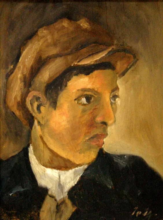 Tányérsapkás fiú