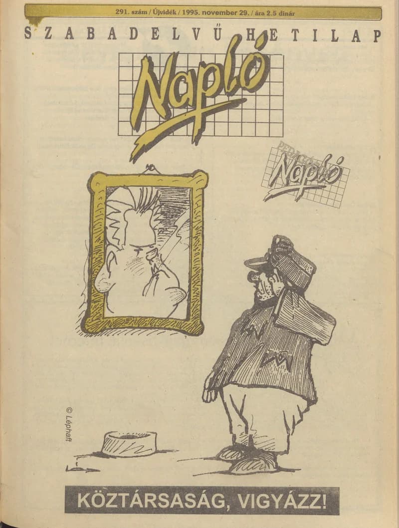 Napló - Szabadelvű hetilap, 6. évf. 1995. november 29. 291. sz.