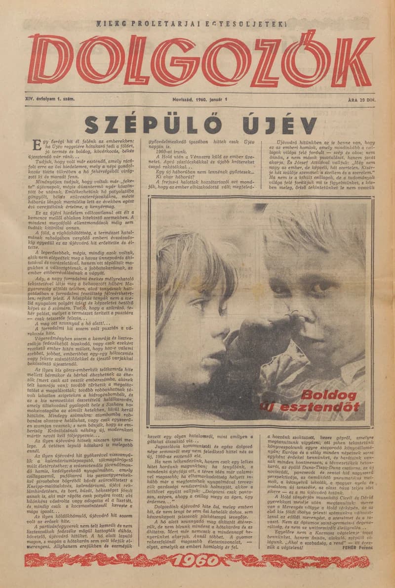 Dolgozók, 14. évf. 1960. január 1. 1. sz.