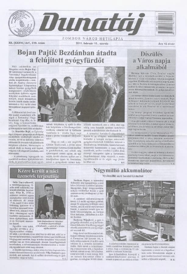 Dunatáj, 13. évf. 2011. február 16. 619. sz.