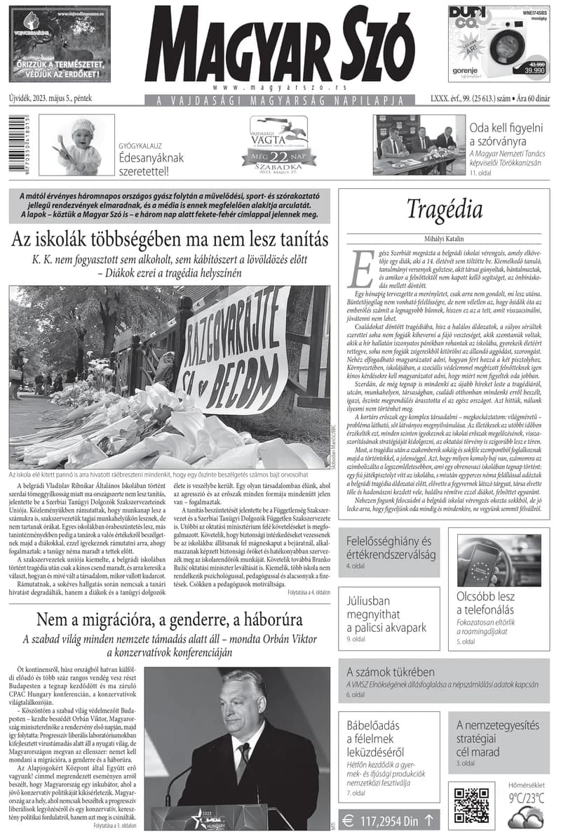 Magyar Szó, 80. évf. 2023. május 5. 99. sz.