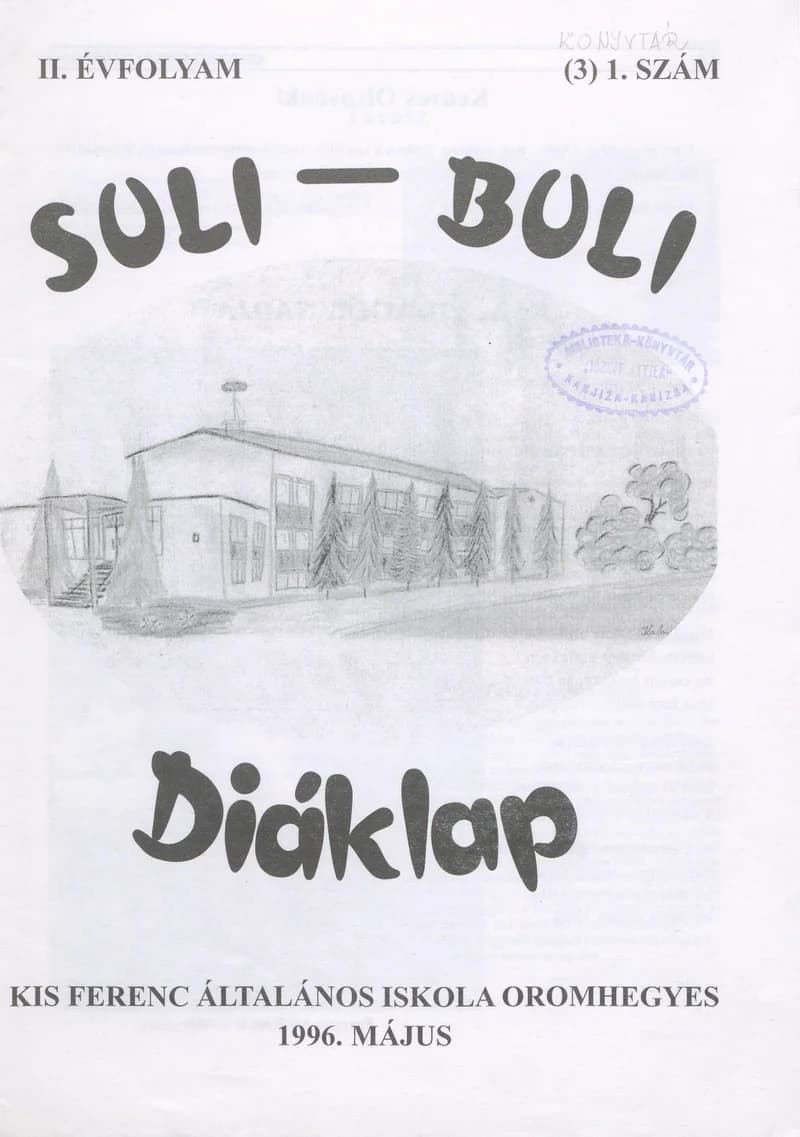 Diáklap Suli, 3. évf. 1996. május. 5. sz.