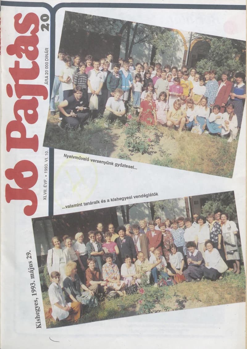 Jó Pajtás, 47. évf. 1993. június 10. 20. sz.