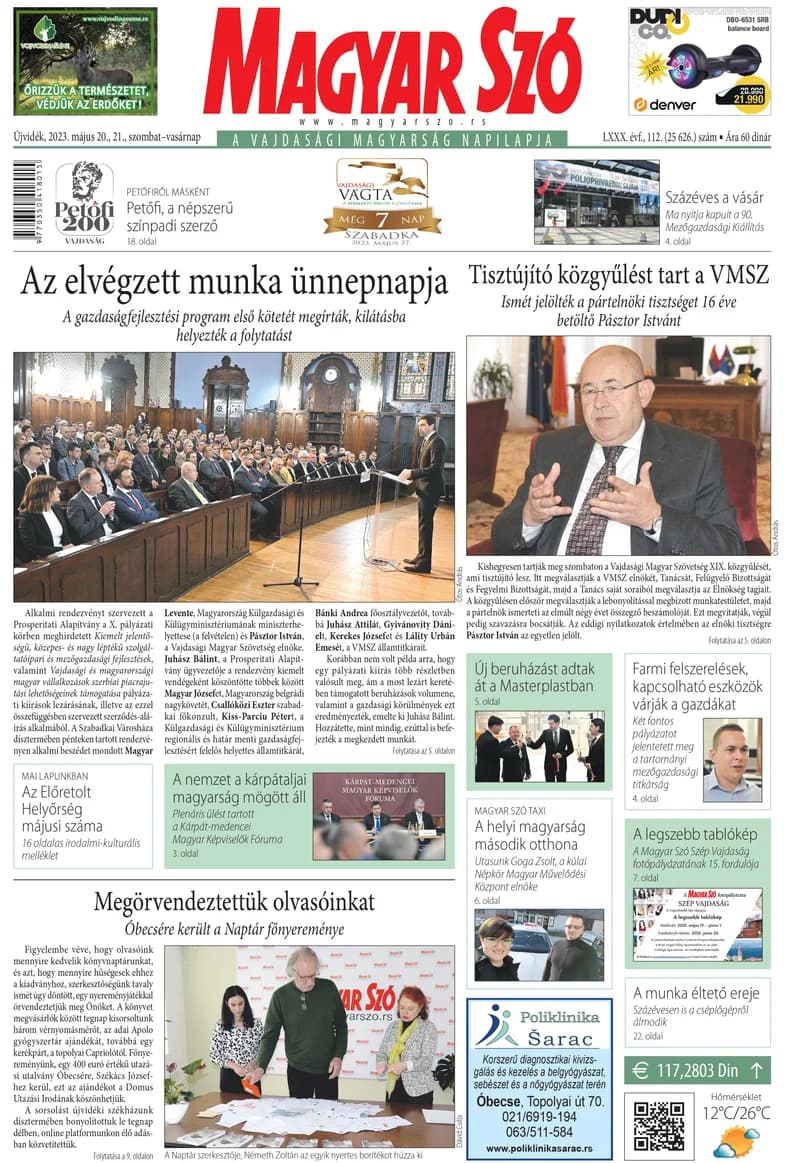 Magyar Szó, 80. évf. 2023. május 20. – 21. 112. sz. 1–32. oldal