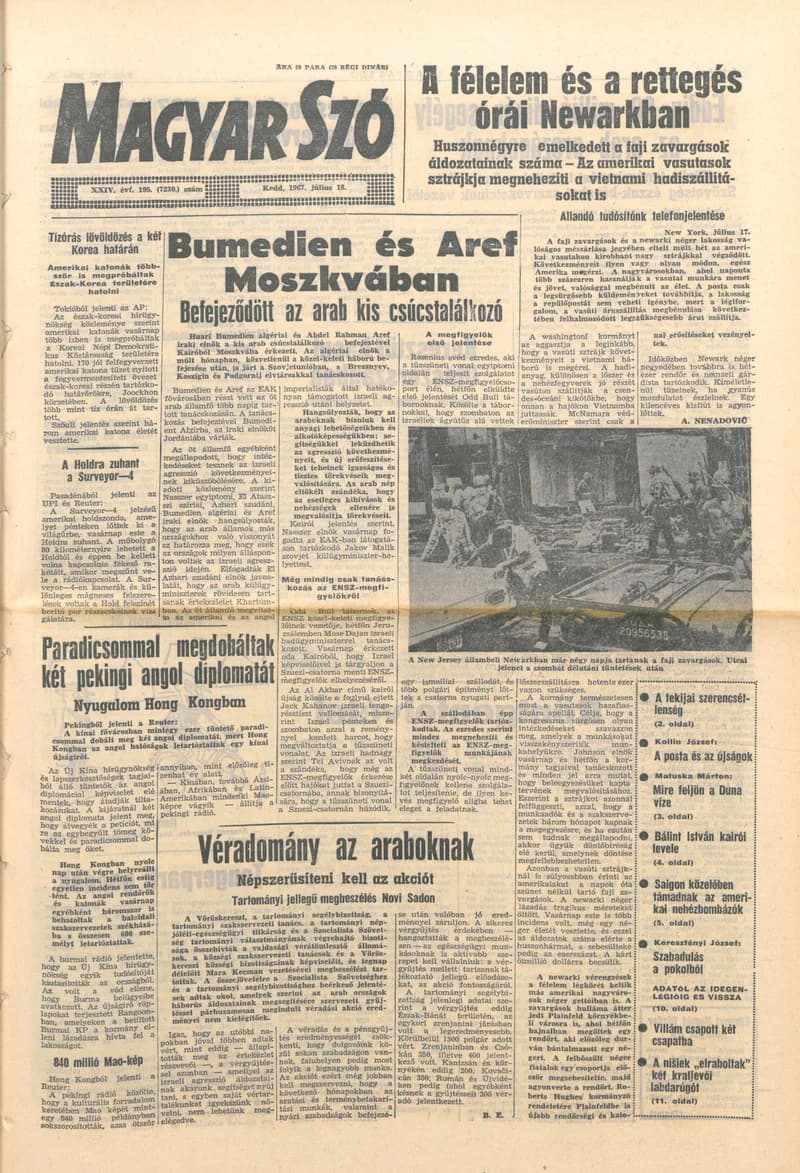 Magyar Szó, 24. évf. 1967. július 18. 195. sz. 1–12. oldal