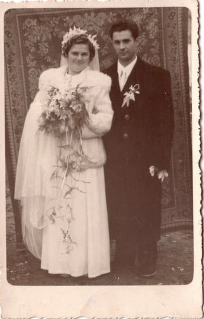 Bajtai Péter és Erzsébet esküvői fényképe