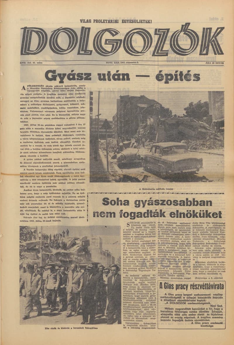 Dolgozók, 17. évf. 1963. augusztus 2. 32. sz.