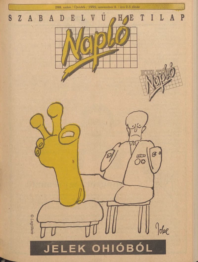 Napló - Szabadelvű hetilap, 6. évf. 1995. november 8. 288. sz.