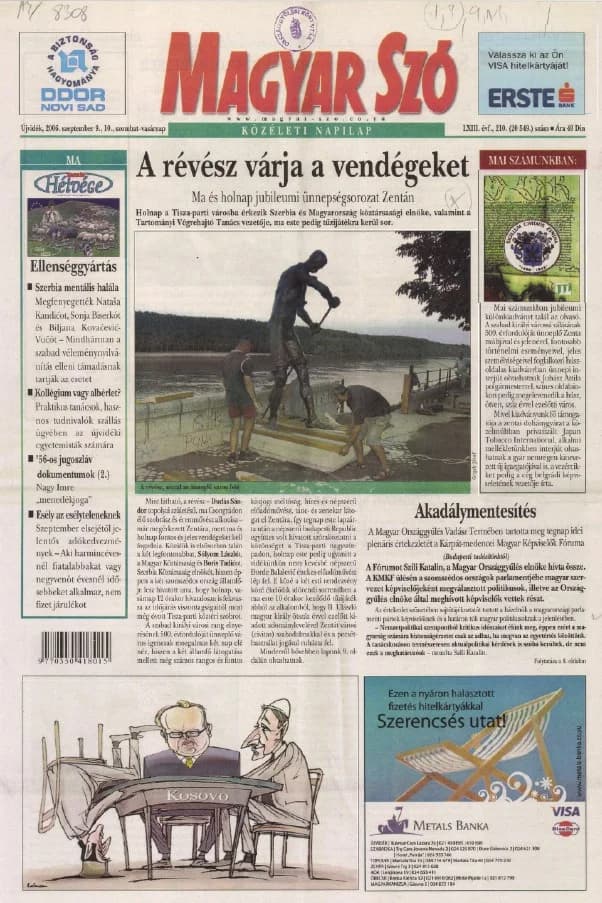 Magyar Szó, 63. évf. 2006. szeptember 9. – 10. 210. sz. 1–28. oldal