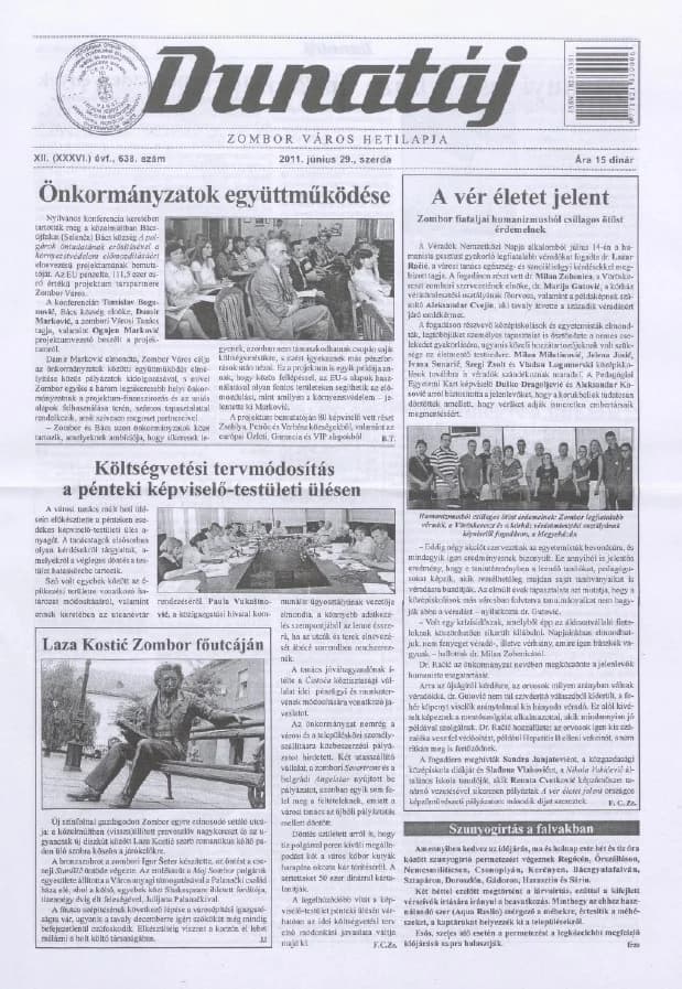 Dunatáj, 13. évf. 2011. június 29. 638. sz.