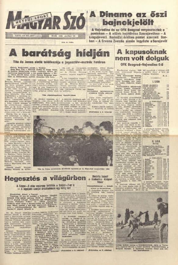 Magyar Szó, 26. évf. 1969. október 13. 283. sz. 1–16. oldal