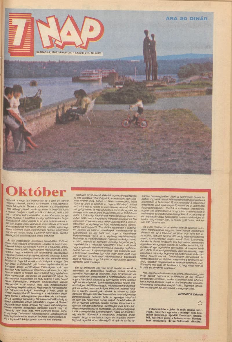 7 Nap, 38. évf. 1983. október 21. 42. sz. 1–12. oldal