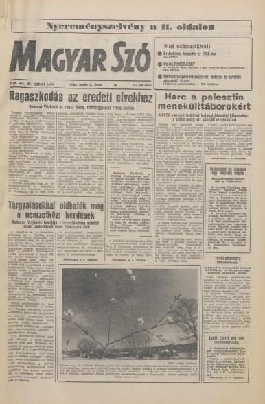 Magyar Szó, 43. évf. 1986. április 1. 89. sz. 1–20. oldal