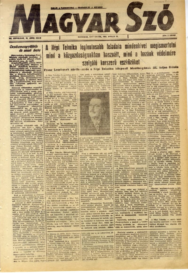 Magyar Szó, 7. évf. 1950. április 20. 94. sz. 1–4. oldal