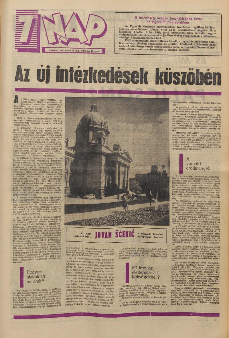 7 Nap, 20. évf. 1965. július 23. 29. sz. 1–24. oldal