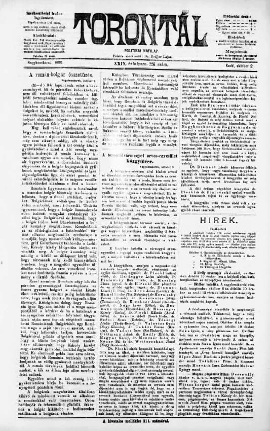 Torontál, 29. évf. 1900. október 2. 225. sz.