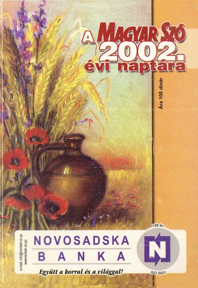 Magyar Szó Naptár, 49. évf. 2002. 49. sz.