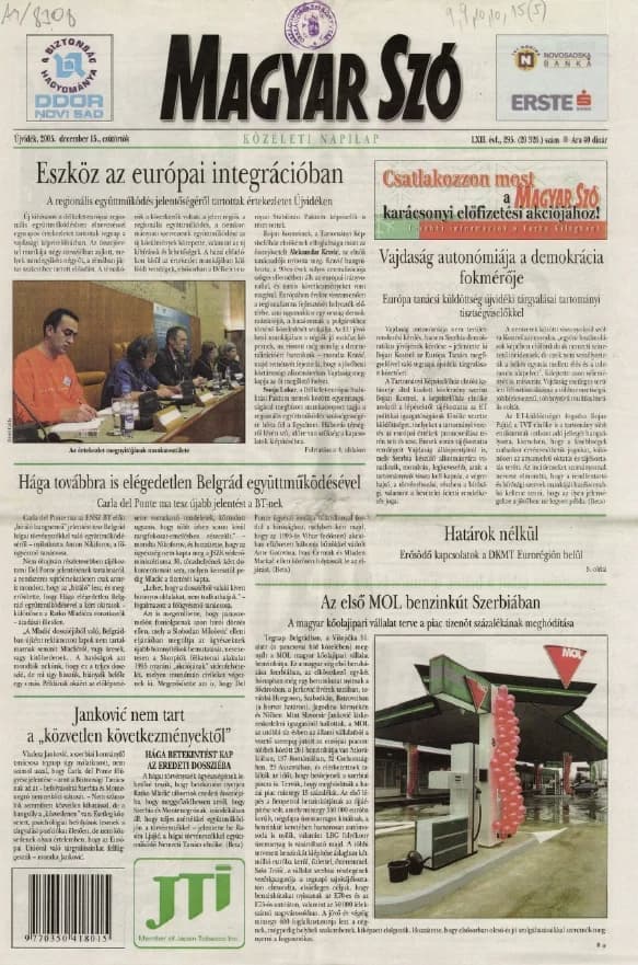 Magyar Szó, 62. évf. 2005. december 15. 295. sz. 1–20. oldal