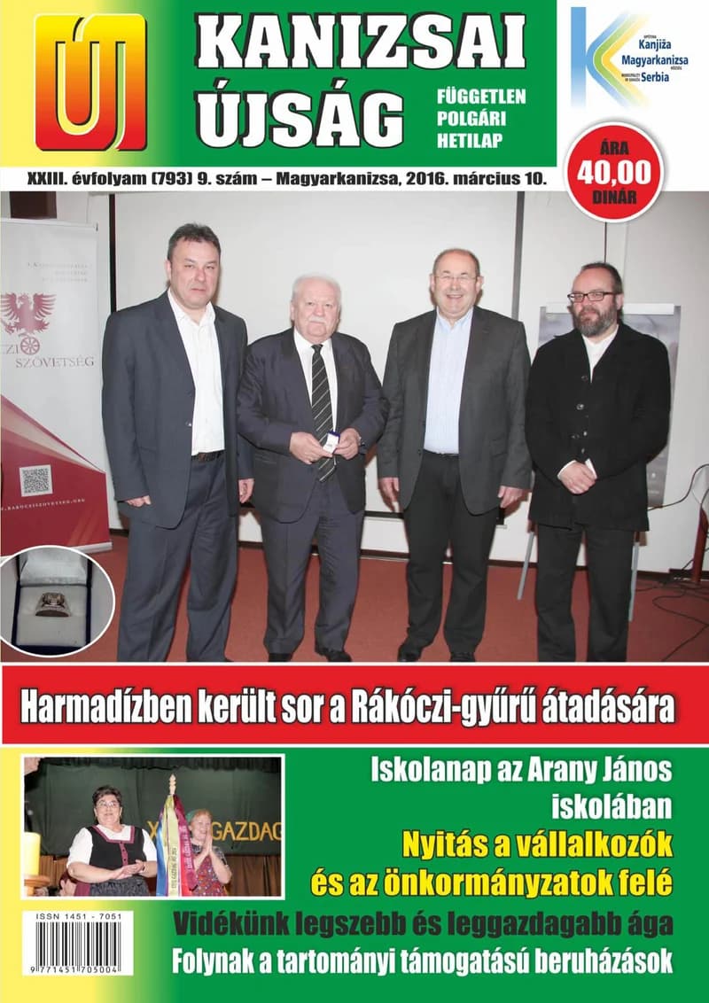 Új Kanizsai Újság, 23. évf. 2016. március 10. 9. sz.