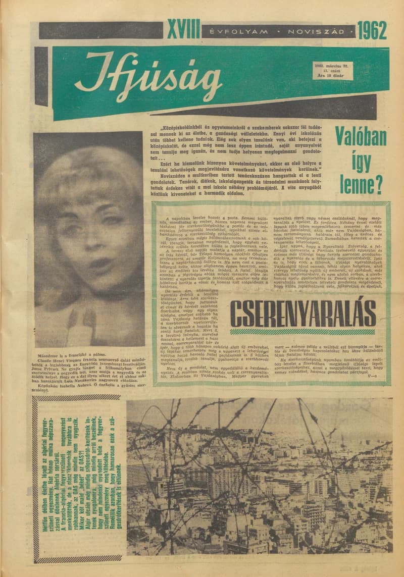 Ifjúság, 18. évf. 1962. március 22. 13. sz.
